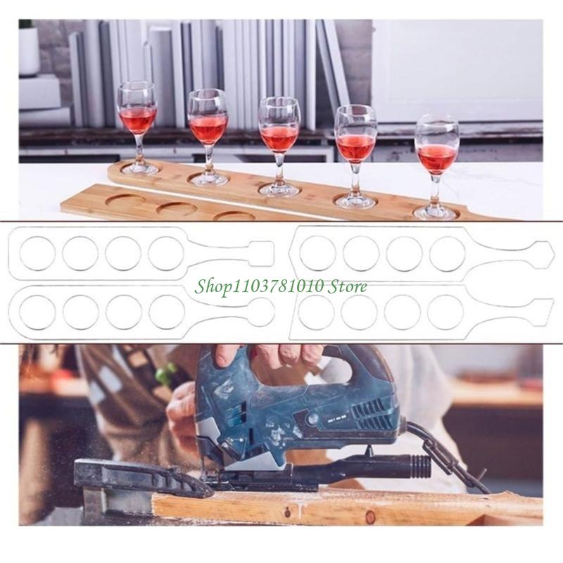 Serving Tray Mold - U55D Template Penerbangan Anggur Akrilik Router