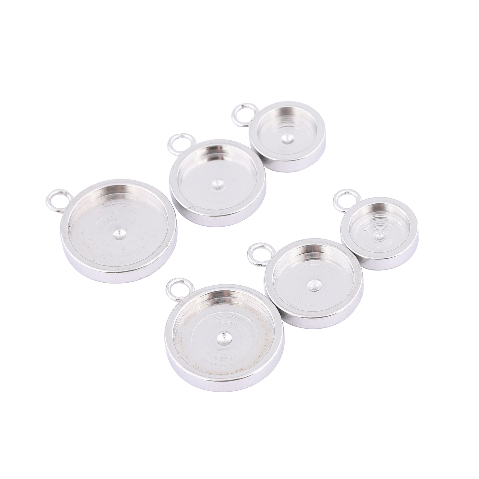 Bezels Set Pendant - 20 buah nampan liontin Bezel Diy