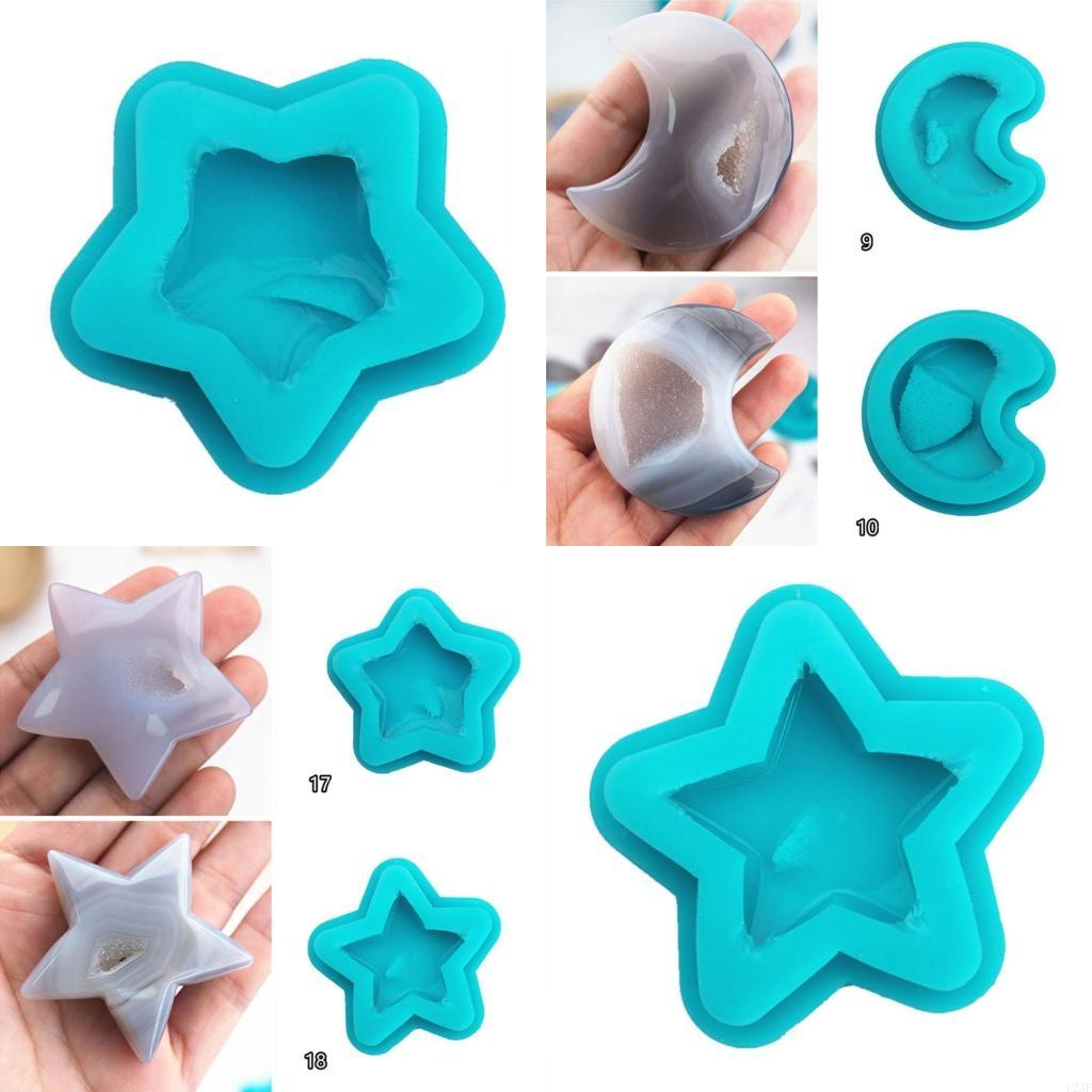 Geode Mold Silicone - Cetakan Silikon Batu Permata Cetakan Cluster