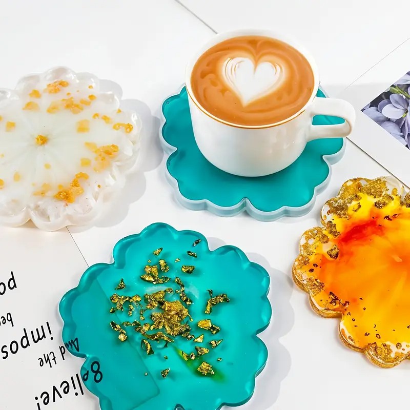 Geode Mold Silicone - Cetakan Resin Bentuk Sakura DIY -