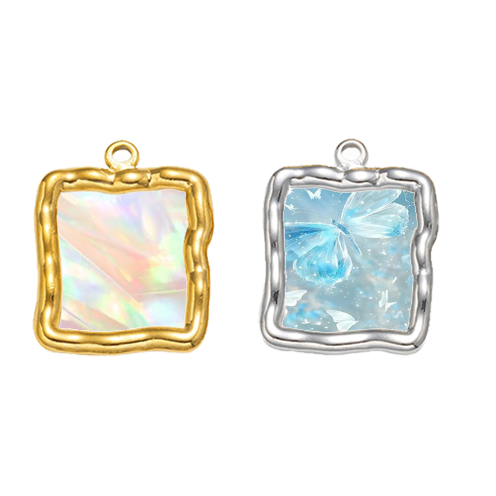 5 pcs Liontin Bingkai Berongga - Resin Craft Projects ulasan dan harga