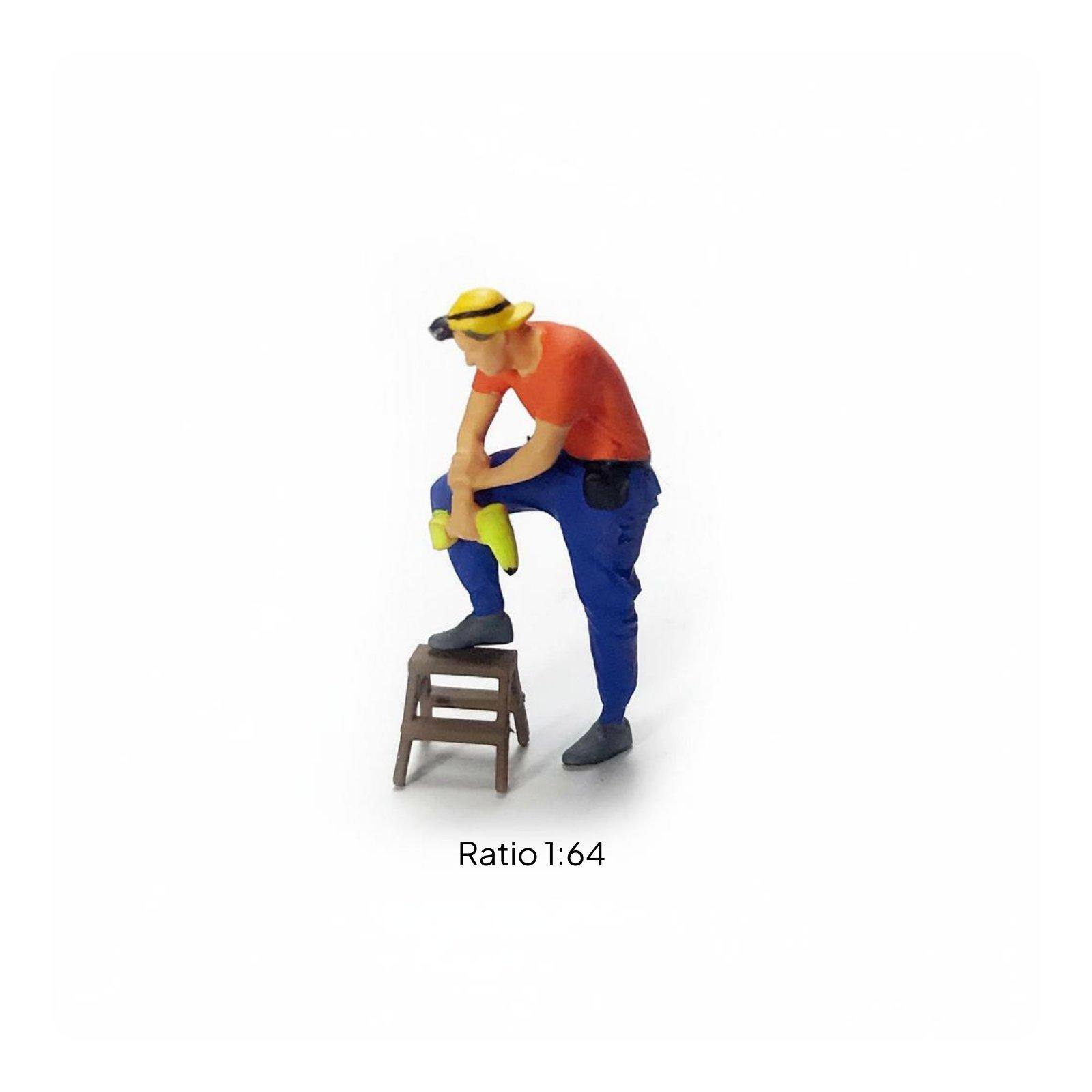 Figur Pekerja Perbaikan Resin  - Resin Craft Workshop ulasan dan harga