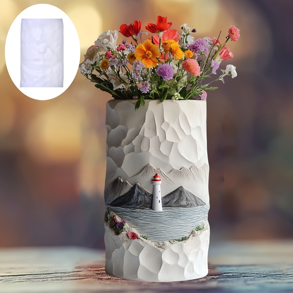 Cetakan Silikon Pot Vas Tanama - Resin Ocean Wave Mold ulasan dan harga