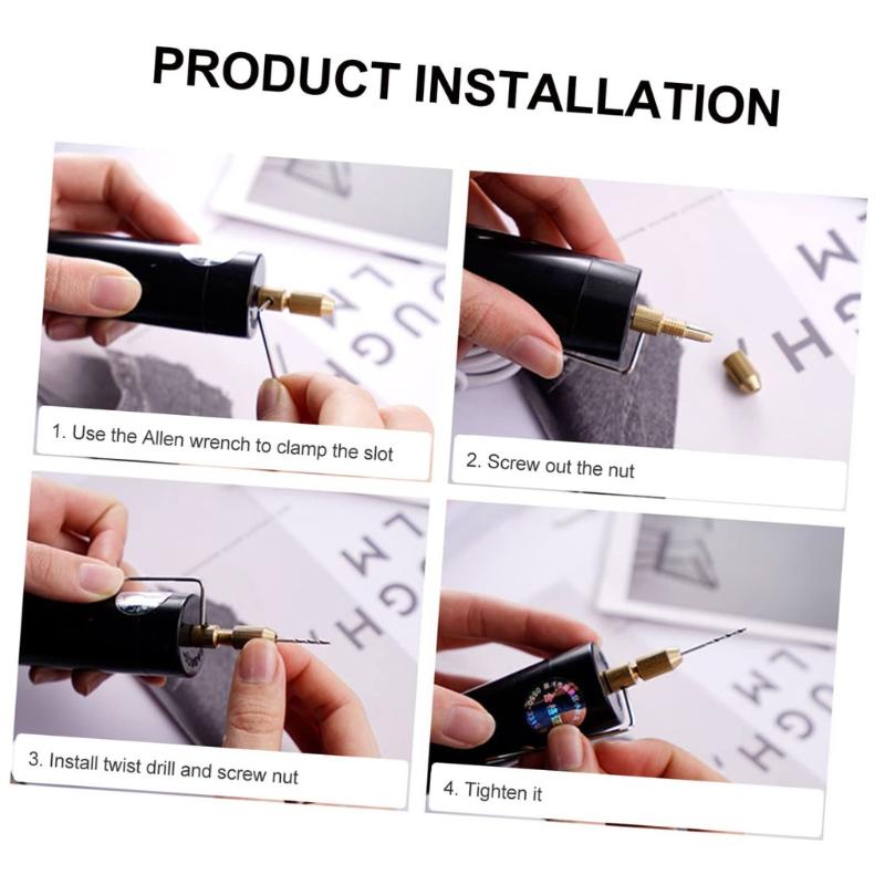 Bor Putar Mini USB 3 Bit Set A - Resin Craft Workshop ulasan dan harga