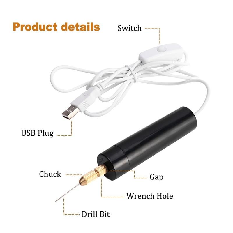 Bor Putar Mini USB 3 Bit Set A - Resin Craft Workshop ulasan dan harga