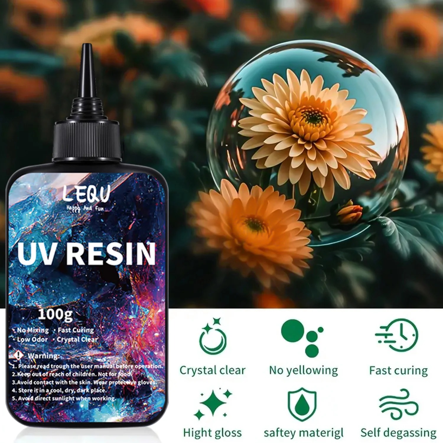 100g resin UV transparan versi - Epoxy Uv Resin Kit ulasan dan harga