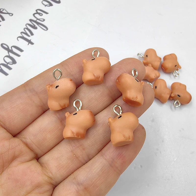 10pcs Gantungan Kunci Capybara - Resin Craft Projects ulasan dan harga