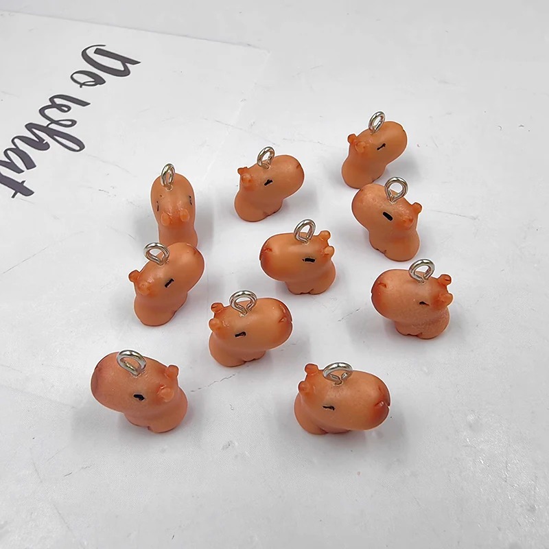 10pcs Gantungan Kunci Capybara - Resin Craft Projects ulasan dan harga