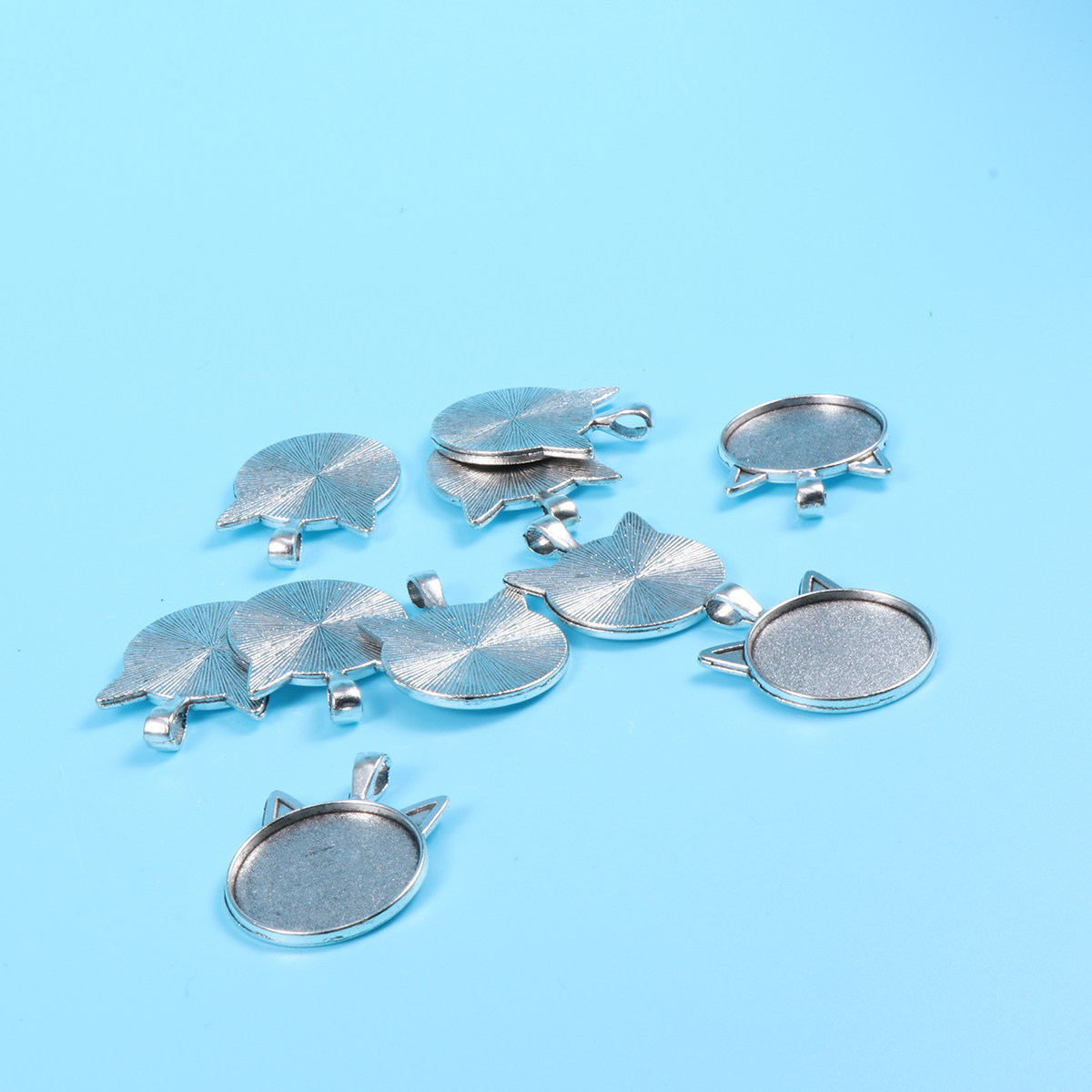 10 Buah Baki Liontin Bezel Tel - Resin Crafts Diy ulasan dan harga