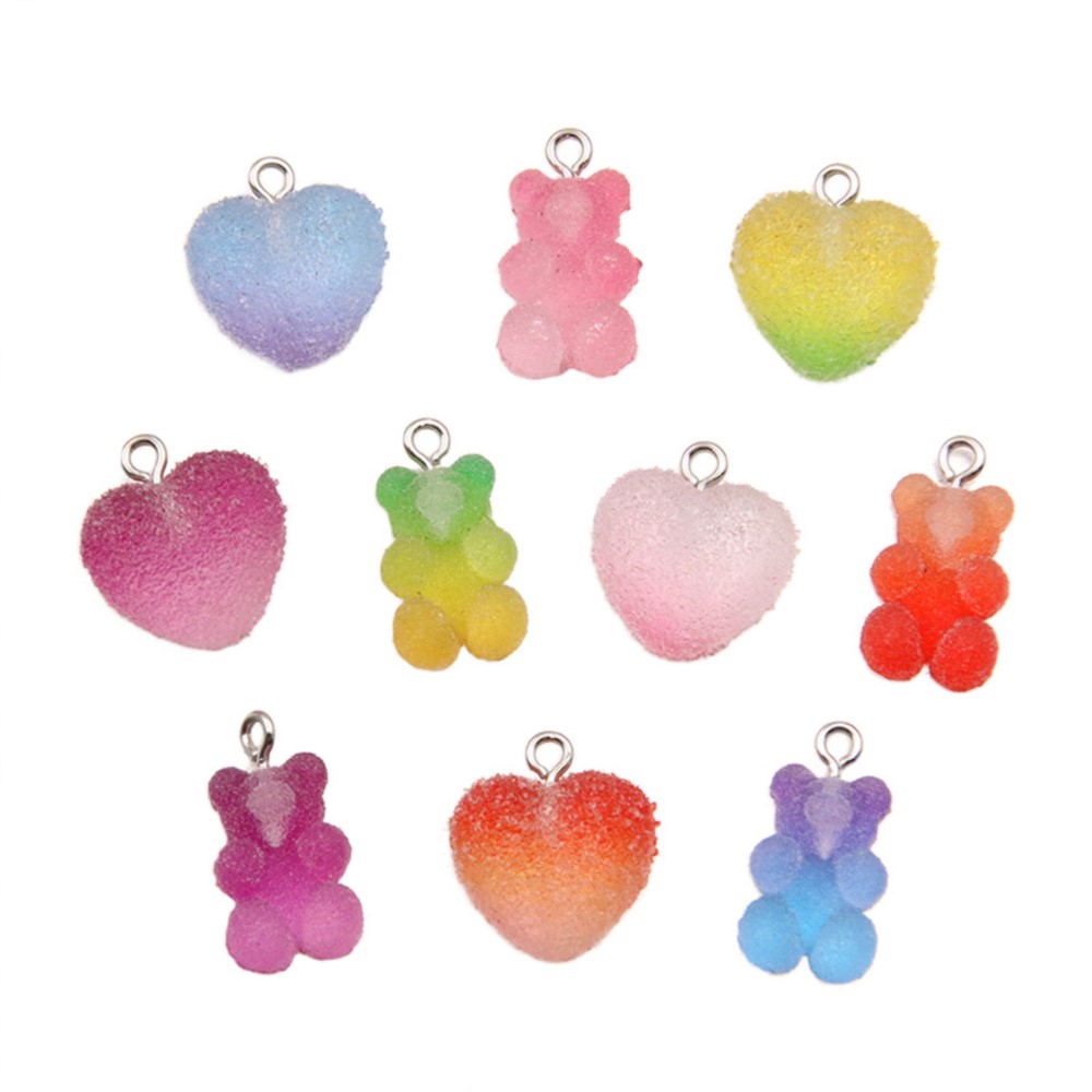 20 Buah Liontin Jimat Hati Bin - Resin Craft Projects ulasan dan harga