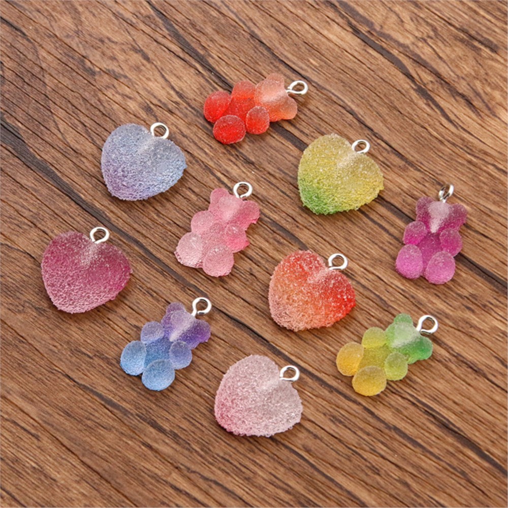 20 Buah Liontin Jimat Hati Bin - Resin Craft Projects ulasan dan harga