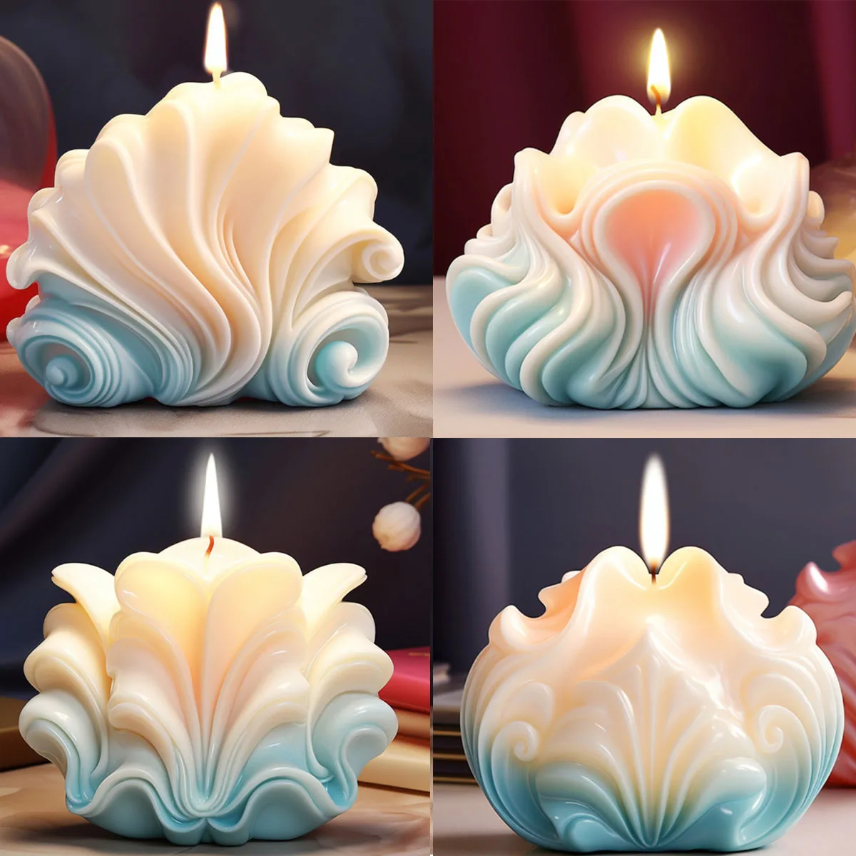 Cetakan Lilin Silikon Bentuk K - Resin Ocean Wave Mold ulasan dan harga