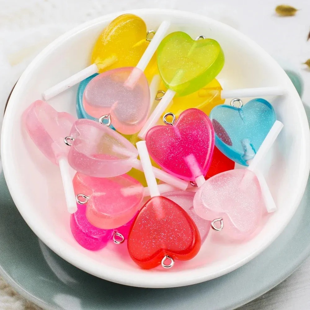10Pcs Gantungan Resin Permen L - Resin Craft Projects ulasan dan harga