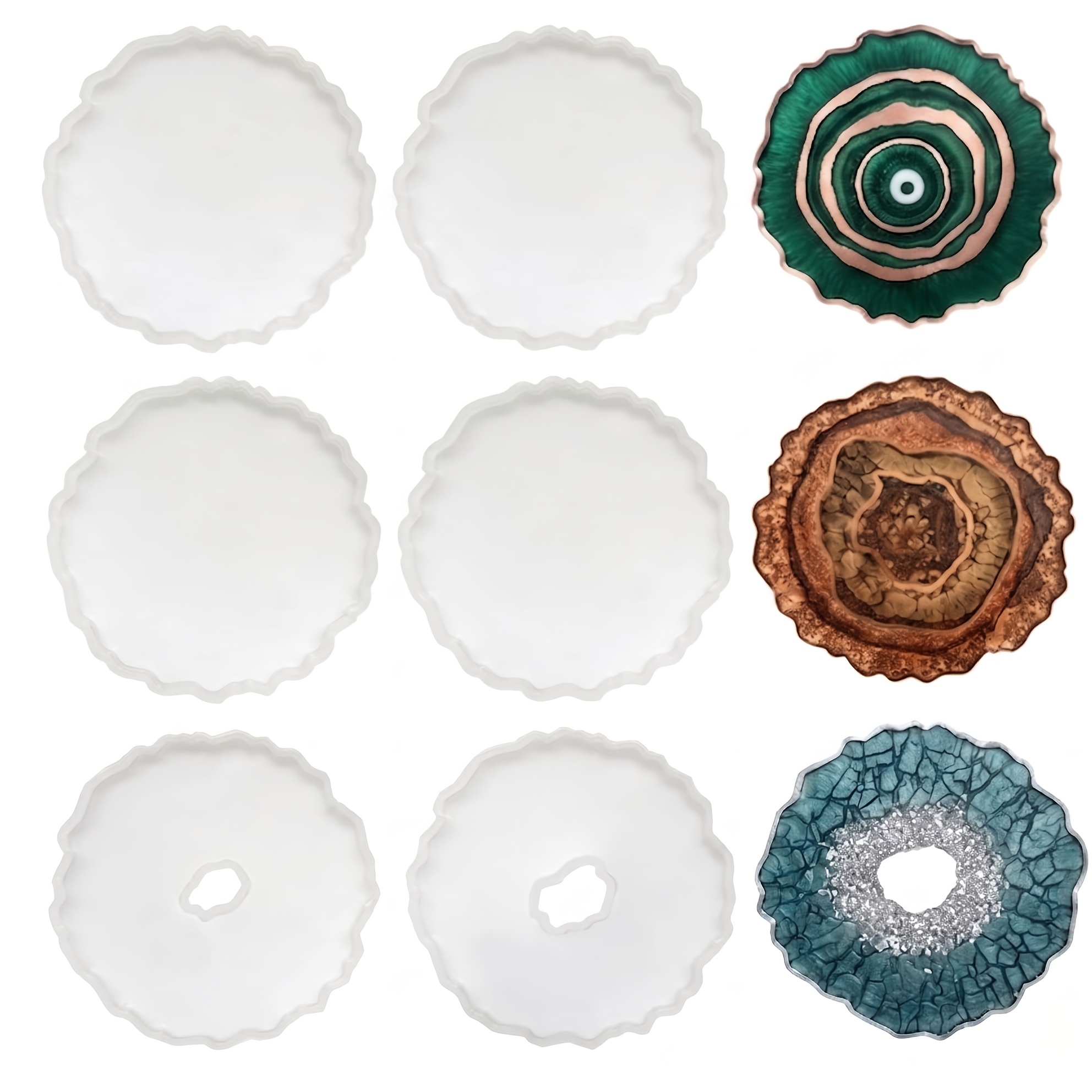 6 buah cetakan silikon untuk a - Geode Mold Silicone ulasan dan harga
