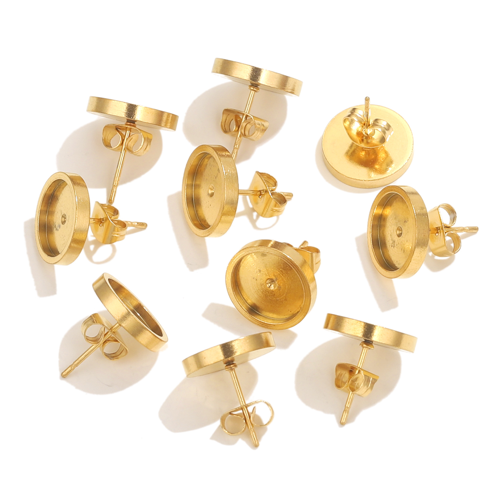 10 Buah Anting Emas Baja Tahan - Resin Craft Projects ulasan dan harga